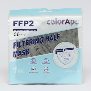 FFP2 Mundschutz Grau