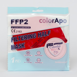 FFP2 Mundschutz Rot